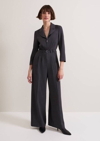 Phase Eight Pamela Grey Tailored Jumpsuit Grey USA | 0146329-SX